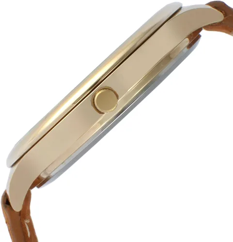 Vista 6 de Peugeot Reloj analógico de cuarzo 3053 chapado en oro de 14 quilates para mujer