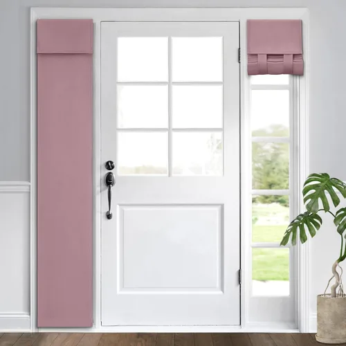 Vista 98 de HOMEIDEAS Cortinas Opacas para Aula para Puerta Principal, Cubierta de Ventana de Puerta de Aula, Persianas de Privacidad con Aislamiento Térmico