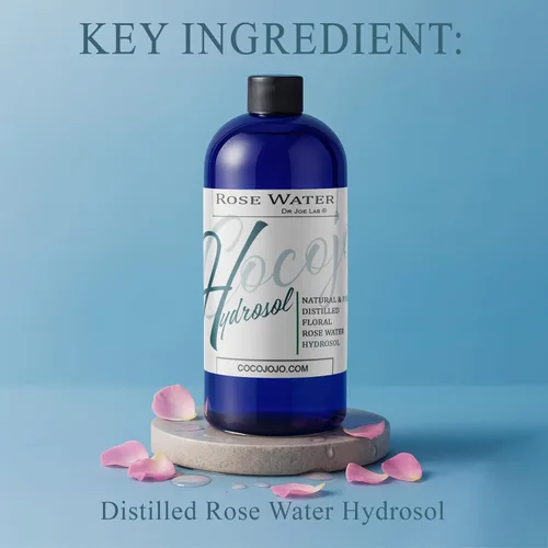 Vista 2 de Rose Hydrosol - Tónico en aerosol de agua de 32 onzas para hidratación facial hidratación pura y natural, hidrosol de agua de rosas para todo tipo