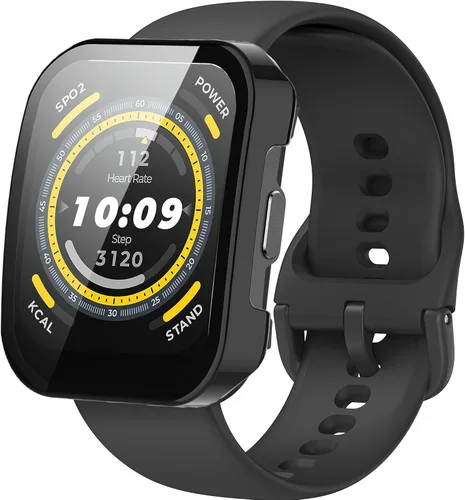Vista 7 de Funda compatible con Amazfit Bip 5, Lamshaw Hard PC Case con protector de pantalla compatible con Amazfit Bip 5 Smart Watch