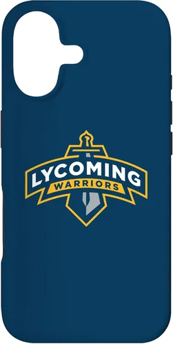 Vista 32 de Lycoming Warriors Sword & Shield Logo Lycoming College Case for iPhone 16