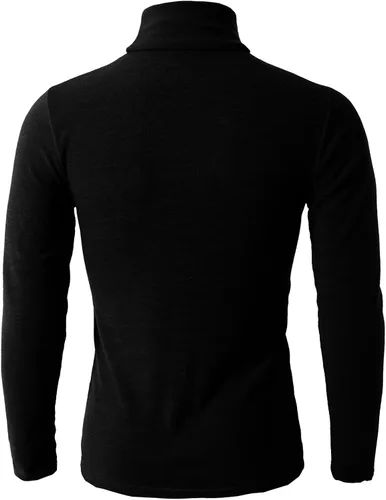 Vista 5 de H2H Mens Lightweight Slim Fit Turtleneck Pullover Casual Long Sleeve