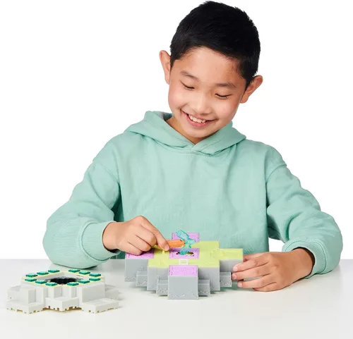 Vista 10 de Treasure X Minecraft Caves & Cliffs Ender Dragon. Personaje de mina y artesanía. Mina, descubre y crea con 20 niveles de aventura, encontrarás