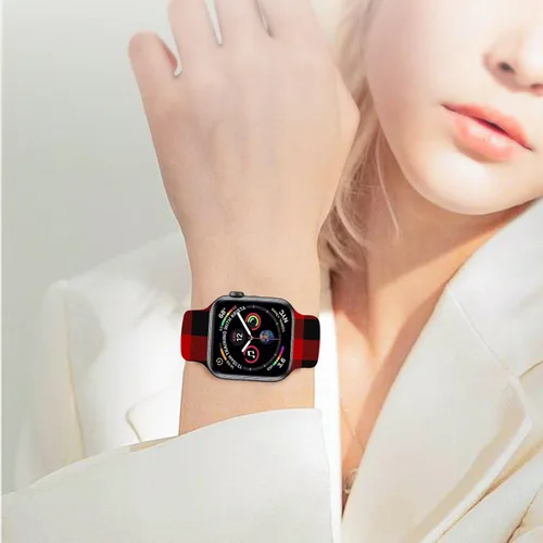 Vista 5 de Christmas Watch Bands Compatible with iWatch 38mm 42mm 40mm 44mm, for iWatch Series 1/2/3/4/5/6/7/SE for Christmas Gifts Women Men