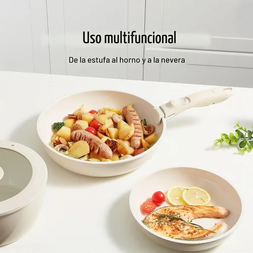 Vista 5 de Redchef Mango extraíble blanco – Reemplazo de utensilios de cocina con mango desmontable, mango universal para utensilios de cocina, reemplazo ideal