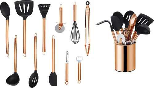 Vista 12 de Echtwerk EW-KS-7010K Utensilios de cocina, 7 piezas, acero inoxidable, cobre