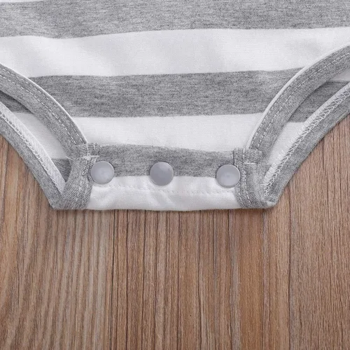 Vista 6 de Conjunto de ropa de 3 piezas para bebé recién nacido, para primer día de Acción de Gracias, traje de pavo