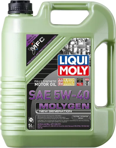 Vista 2 de Liqui Moly Aceite de motor de nueva generación Molygen 5W-40, 5 l + 1 l
