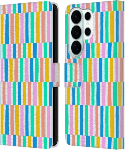 Vista 131 de Head Case Designs Officially Licensed Ninola Brushstrokes Multi Colorful Leather Wallet Case Compatible with Samsung Galaxy A07 4G