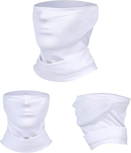 Vista 2 de Polaina para el cuello con protección solar y contra el polvo, transpirable, elástica, para el verano, ciclismo, senderismo, pesca