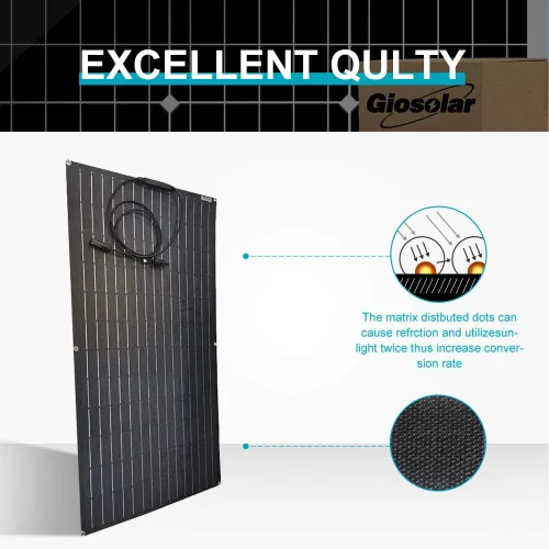 Vista 6 de Kit de generador solar eólico de 1600 W: viene con turbina eólica de 400 W y 12 paneles solares flexibles de 100 W y controlador de viento