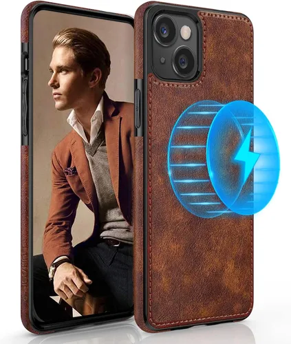 Vista 19 de LOHASIC Funda diseñada para iPhone 13 Pro con MagSafe, clásica y elegante piel suave agarre antideslizante a prueba de golpes, funda protectora