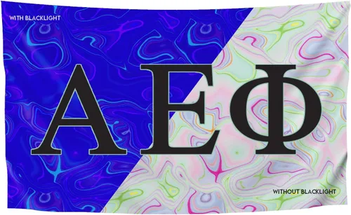 Vista 8 de Greek Club Sorority & Fraternity - Bandera de luz negra, 3 pies x 5 pies, licencia oficial, tapiz, exhibición, poliéster, pancarta de letras, CHI