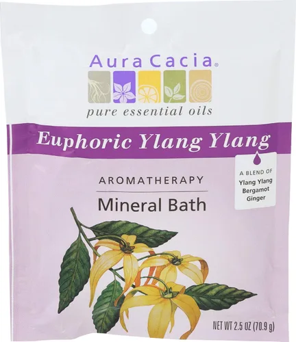 Vista 3 de Aura Cacia Clearing Eucalyptus Aromatherapy Mineral Bath Paquete de 2.5 onzas