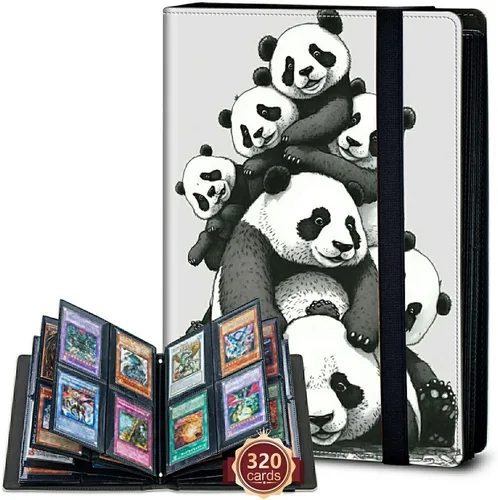 Vista 21 de Rossy Carpeta de tarjetas con 4 bolsillos, carpeta de tarjetas intercambiables, álbum de colección de tarjetas, para 160 tarjetas de carga lateral