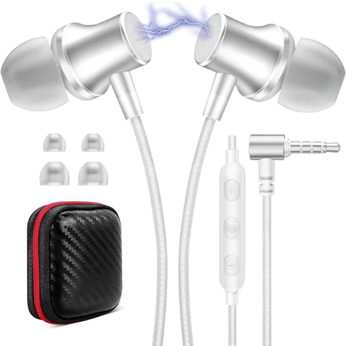 Vista 8 de Auriculares con Cable para Laptop PC Chromebook Aislamiento de Ruido Auriculares con Conector de Audio de 3.5mm Micrófono HiFi Estéreo Llamadas