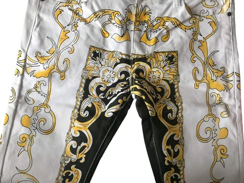 Vista 96 de Enrica Pantalones vaqueros estampados casuales para hombre