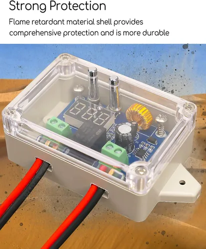 Vista 2 de Kit convertidor adaptador de batería de rueda eléctrica para DeWalt 18V 20V con regulador de voltaje, fusible y terminales de cable, conector