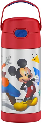 Vista 13 de THERMOS FUNTAINER Botella de agua con pajita, 12 onzas, Avengers