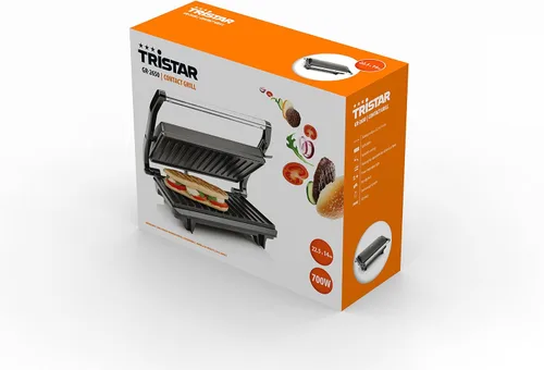 Vista 6 de Tristar Meat grill, grill, grill, 22.5 x 14 cm, 700 W, GR-2650