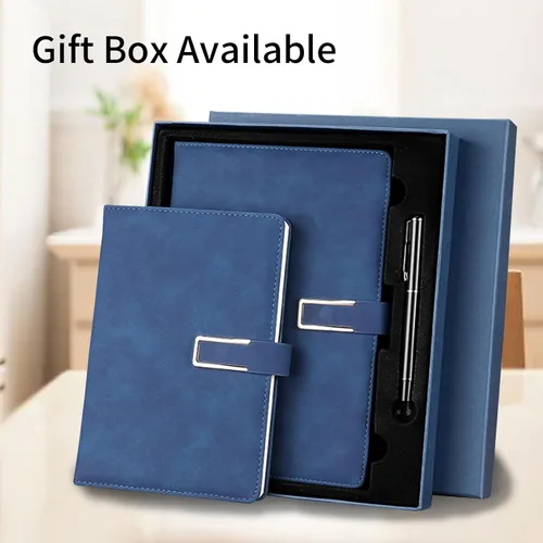 Vista 8 de Cuaderno de cuero con nombre personalizado con hebilla magnética, cuadernos personalizados para mujeres, regalos del día de la madre para abuela