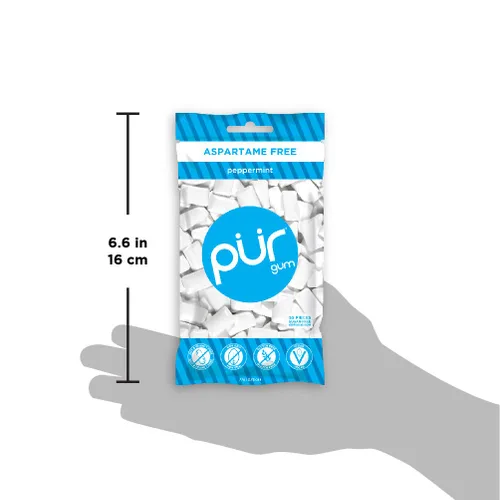 Vista 4 de Pur Gum, menta de pimienta, 17.4 lbs, 2