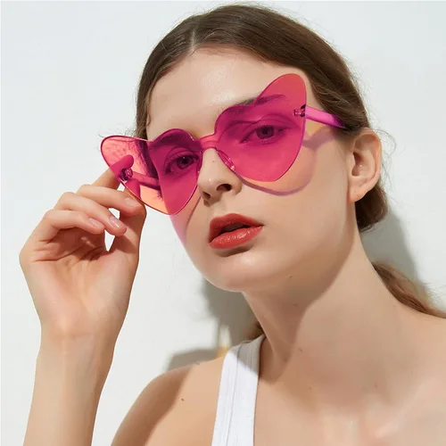 Vista 4 de SUNOVELTIES 8 lentes de sol sin montura de estilo mixto, gafas de fiesta de colores retro para despedida de soltero, sesión de fotos, accesorios