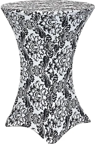 Vista 9 de Mantel de 30 pulgadas para mesa redonda, funda para mesa, Negro