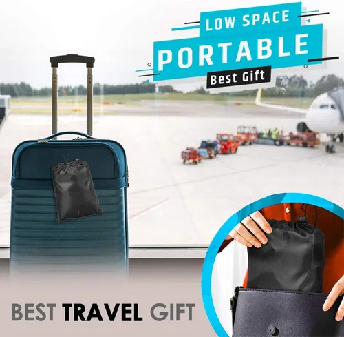Vista 4 de Reposapiés de avión – Reposapiés para artículos esenciales de viaje en avión, hamaca portátil para debajo del escritorio para tren, autobús, vuelo