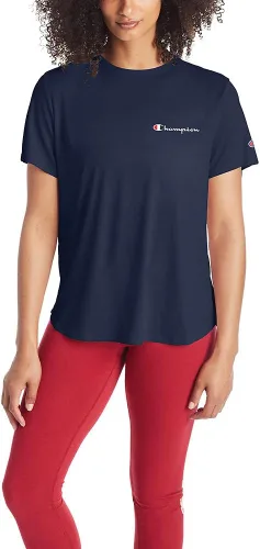 Vista 4 de Champion Classic - Camiseta de manga corta, diseño con texto "Left Chest Script