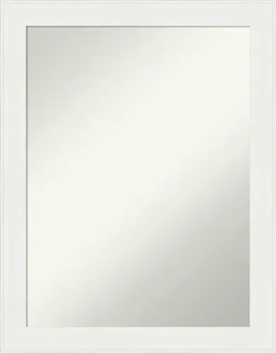 Vista 16 de Amanti Art Espejo de baño plateado para sobre el fregadero, espejo cuadrado de níquel cepillado de 30 x 30 pulgadas, marco moderno grande, se cuelga