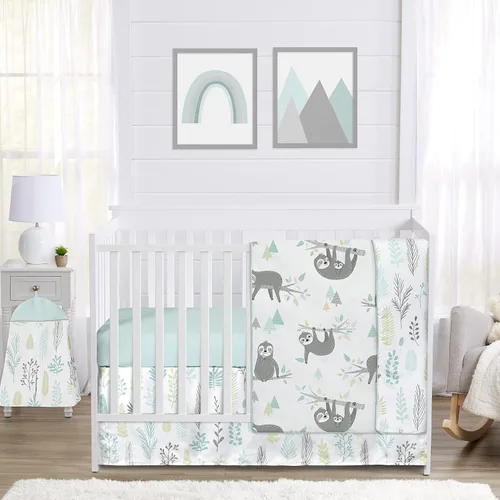 Vista 11 de Sweet Jojo Designs Gris y blanco bohemio elefante bohemio niño niña género neutro unisex bebé cuna juego de ropa de cama infantil habitación manta