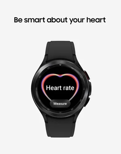 Vista 4 de Samsung Electronics Galaxy Watch 4 Classic 1.811in Smartwatch con monitor ECG para salud, fitness, correr, ciclos de sueño, detección de caídas