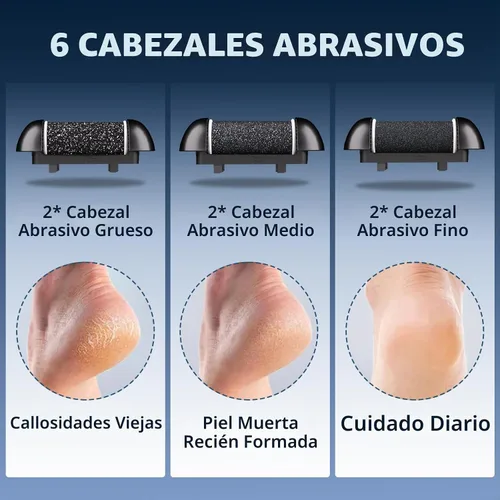 Vista 2 de Wea&Hea Removedor eléctrico de callos para pies, kit de pedicura 20 en 1