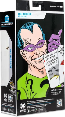 Vista 10 de McFarlane Toys - DC Multiverse The Riddler (DC Classic) Figura de acción de 7 pulgadas