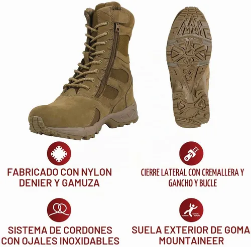 Vista 5 de Rothco - Bota de despliegue de entrada forzada, 8 pulgadas, AR 670-1 Coyote Brown, regular, 9