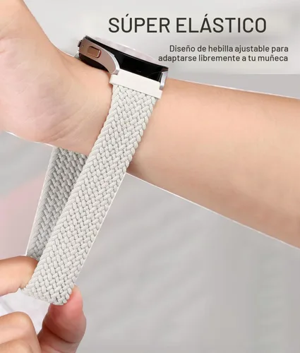 Vista 3 de ViCRiOR Paquete de 3 correas de reloj elásticas trenzadas para Amazfit GTS/GTS 2/GTS 2e/GTS 2 Mini/GTS 3/GTS 4 Mini/GTS 4/GTR Mini, correa elástica