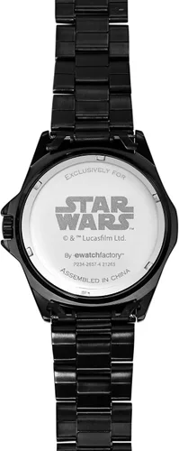 Vista 3 de STAR WARS Reloj de cuarzo analógico para adultos Honor, Negro -, Japonés
