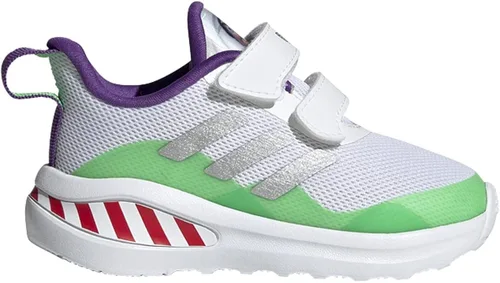 Vista 5 de adidas Fortarun Buzz Shoe - Correr para niños pequeños, Blanco-plata Metálica-Semi Solar Lima