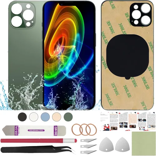 Vista 65 de Funda trasera de repuesto compatible con iPhone 8 de 4.7" + Herramientas profesionales (Gris espacial) Incluye herramientas profesionales, cinta