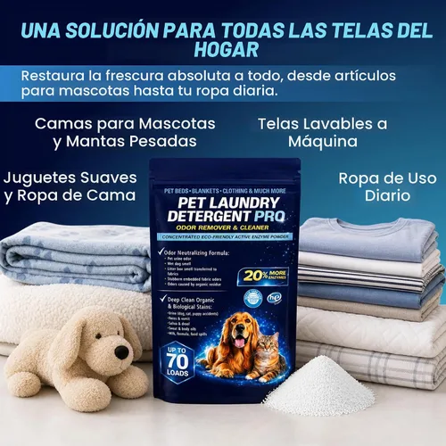 Vista 6 de Detergente para ropa para mascotas Pro removedor de olores enzimáticos