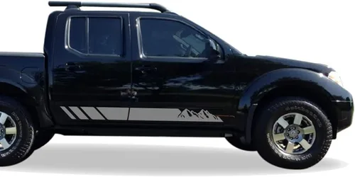 Vista 8 de Juego de calcomanías adhesivas de vinilo con franjas montañesas compatibles con Nissan Frontier Navara 2004-Actual (185B)