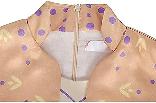 Vista 9 de Vestido de disfraz de princesa Anna para niñas con accesorio para Halloween cumpleaños para dormir sobre fiesta