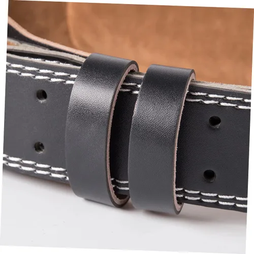 Vista 2 de BESPORTBLE Cinturón de ejercicio ajustable para hombre, cinturón de cintura para hombres, cinturón de sentadillas para la espalda, cinturón