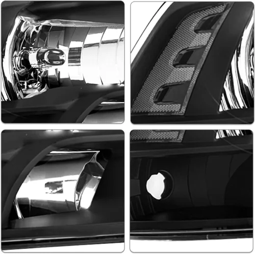 Vista 4 de SOCKIR Juego de faros delanteros para camioneta compatible con Dodge Ram 1500 2009-2018/Dodge Ram 2500 3500 2010-2018 OE Reemplazo de faros Carcasa