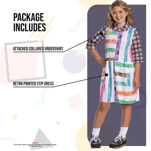 Vista 3 de Stranger Things Tween Classic Eleven S4 Look Costume
