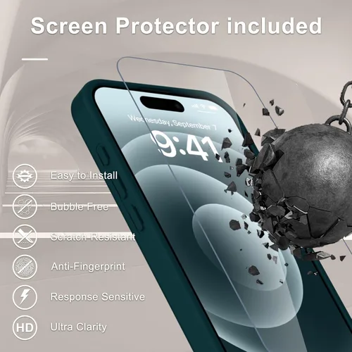 Vista 367 de Funda para Google Pixel 10 Pro XL, cubierta magnética mate, color negro Fit for MagSafe, Screen Protector included, Shockproof Military Grade