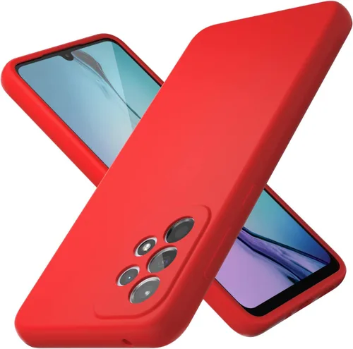 Vista 8 de Funda para Galaxy A53 5G de 6.5 pulgadas, silicona líquida suave protectora y forro de microfibra antiarañazos, a prueba de golpes, compatible