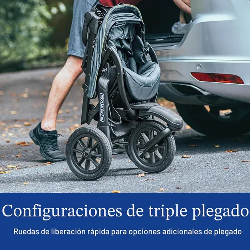 Vista 7 de Chicco Activ3 - Cochecito ligero para correr, todo terreno, 3 ruedas