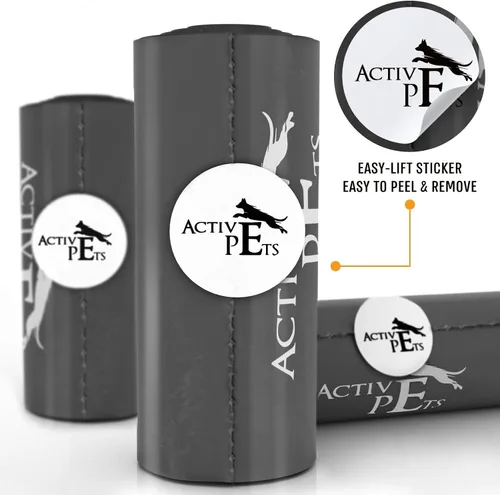 Vista 4 de Active Pets Bolsas de basura para perros extra gruesas con aroma a lavanda, a prueba de fugas y fáciles de rasgar para eliminar excrementos Negro